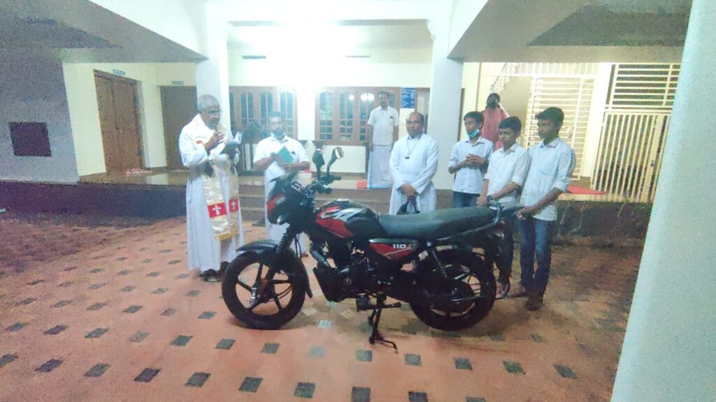 CHOH motorcycle donation for blind priest